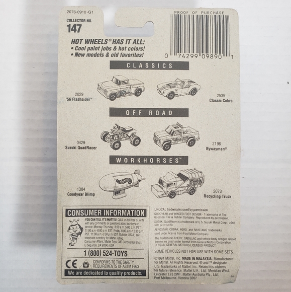 Hot Wheels Unocal Tank Truck #147 Set of 3 - Picture 3 of 3